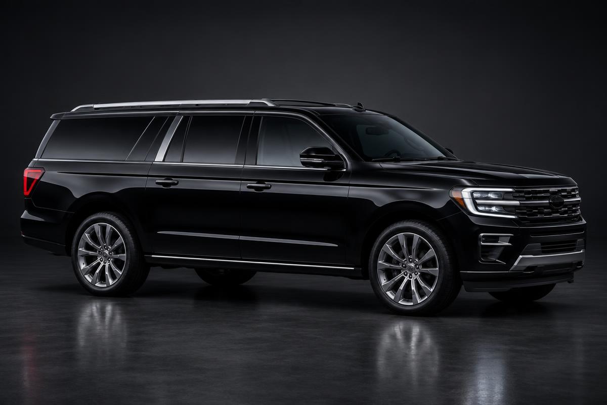 Midnight black Ford Expedition Max (Sleek Black)