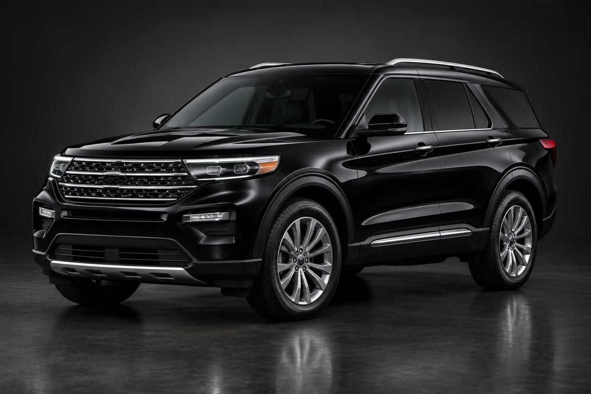 Midnight black Ford Explorer Limited (Sleek Black)